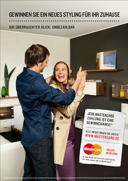 Konzeption und Umsetzung einer Promotionkampagne für MasterCard inklusive Print, TV und Promotionmaterial.  Agentur: McCann Eri