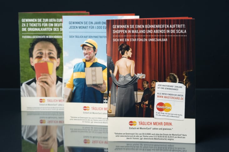 Konzeption und Umsetzung einer Promotionkampagne für MasterCard inklusive Print, TV und Promotionmaterial.  Agentur: McCann Eri