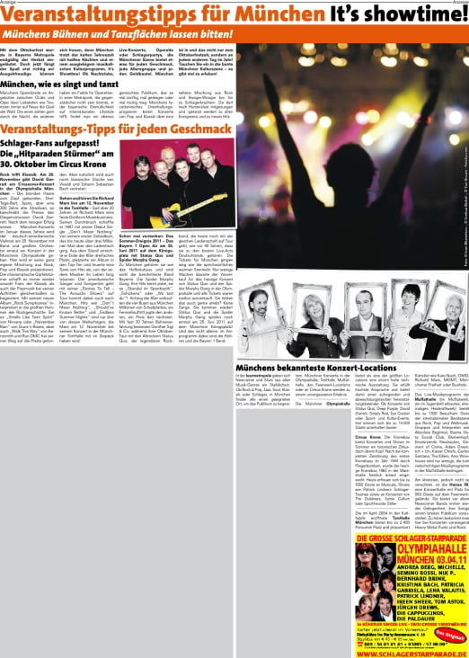 BILD München 27.10.2010 – Münchner Szene Seite 1