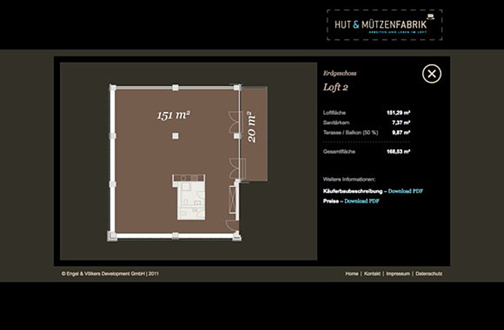 Grundrissdetail + Informationen