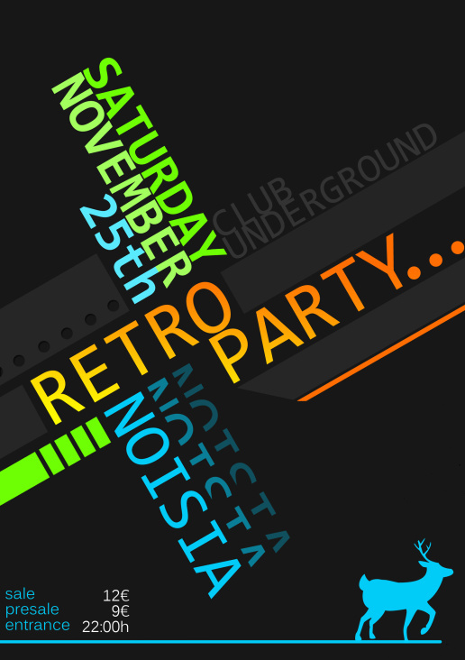 flyer retroparty