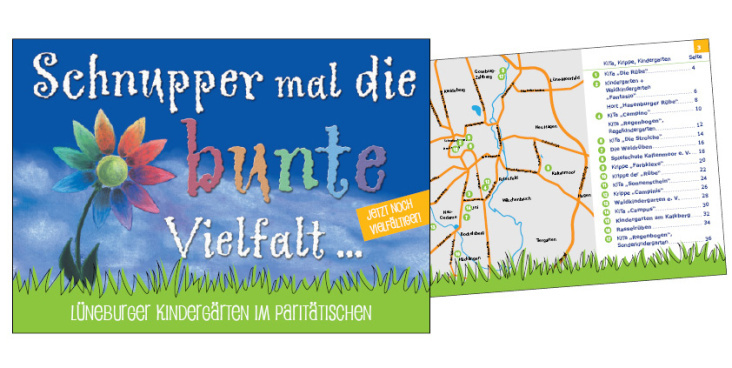 Broschüre für die Kindergärten im Paritätischen Lüneburg.