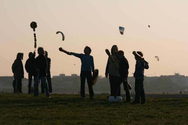 Kindertraining, ehem. Flughafen Tempelhof