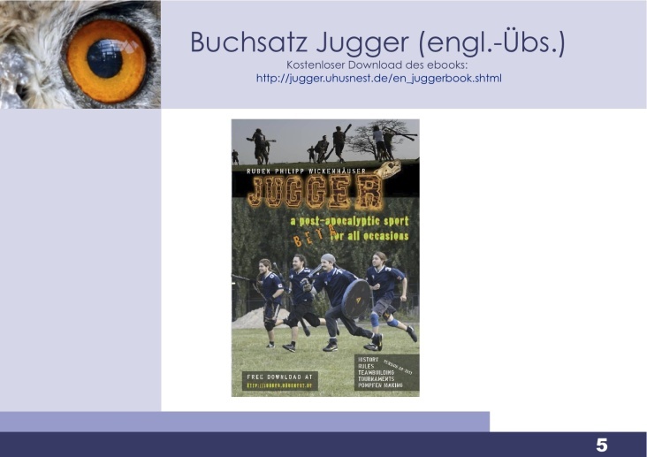 Titel englische Jugger-Buchübersetzung