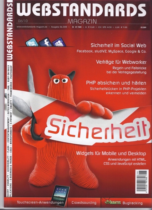 Webstandards Magazin 06/10, Titelbild und Key-Illustrationen