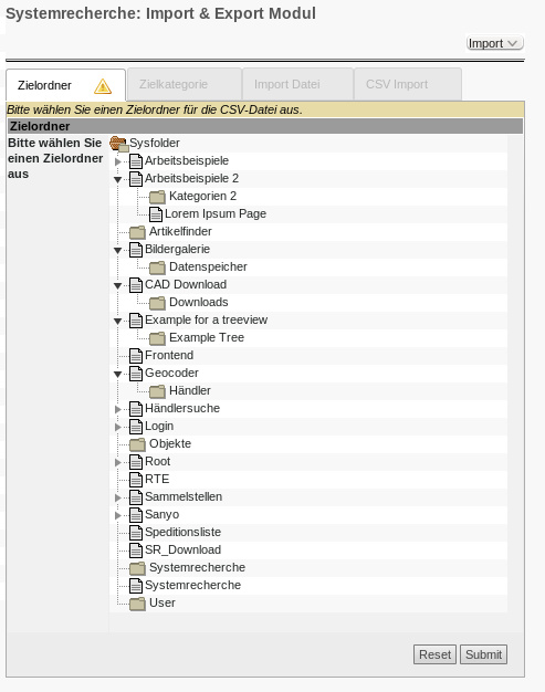 importexportmodul