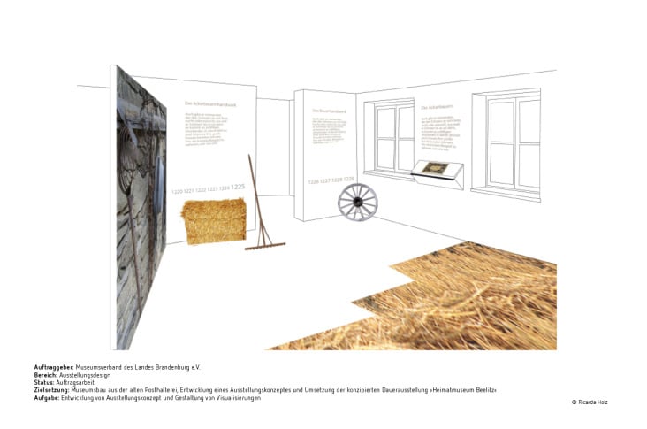 Portfolio RicardaHolz Ausstellungsdesign Heimatmuseum Beelitz