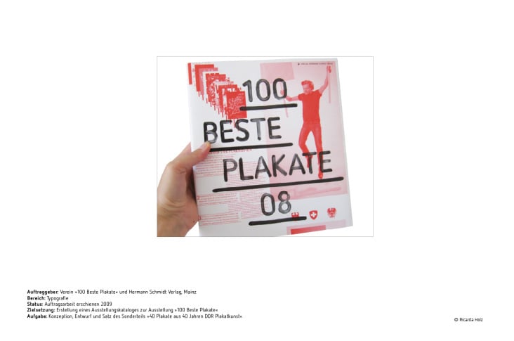 Portfolio Ricarda Holz Katalog 100 beste Plakate