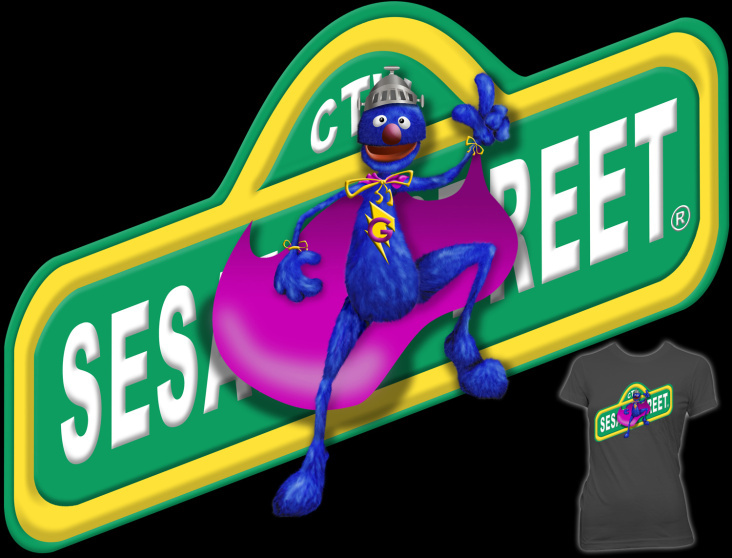 Sesame Street: Super Grover (Sesame Straße: Super Grobi) – T-Shirt