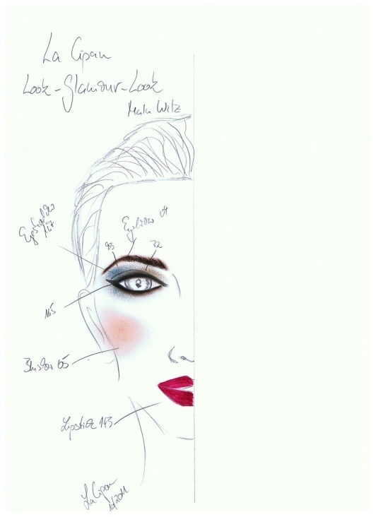 Idee & Make up Zeichnung H&W 2011: Daniela Zippan