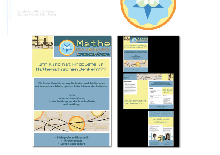 Logodesign, Editorial Design/Digital Media, Folder für Mathe-lernen-und-fördern