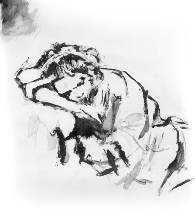 Freie Illustration. Acryl