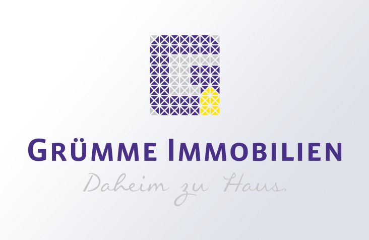 Logoentwicklung für Grümme Immobilien durch Agentur Scholz. Ihre Agentur für Markenkommunikation.