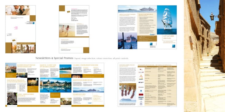 American Express : Goldkarten/Reisen : Gestaltung, Bilder Arbeit, bis zum Druck