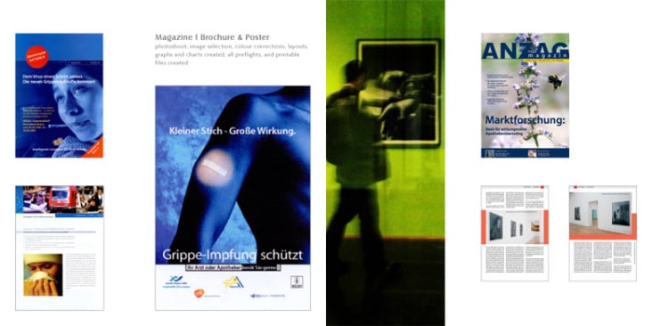 ANZAG : Medizin : Magazin Gestaltung, Poster Photoshoot und Gestaltung, Brochure Gestaltung, alles bis zum Druck