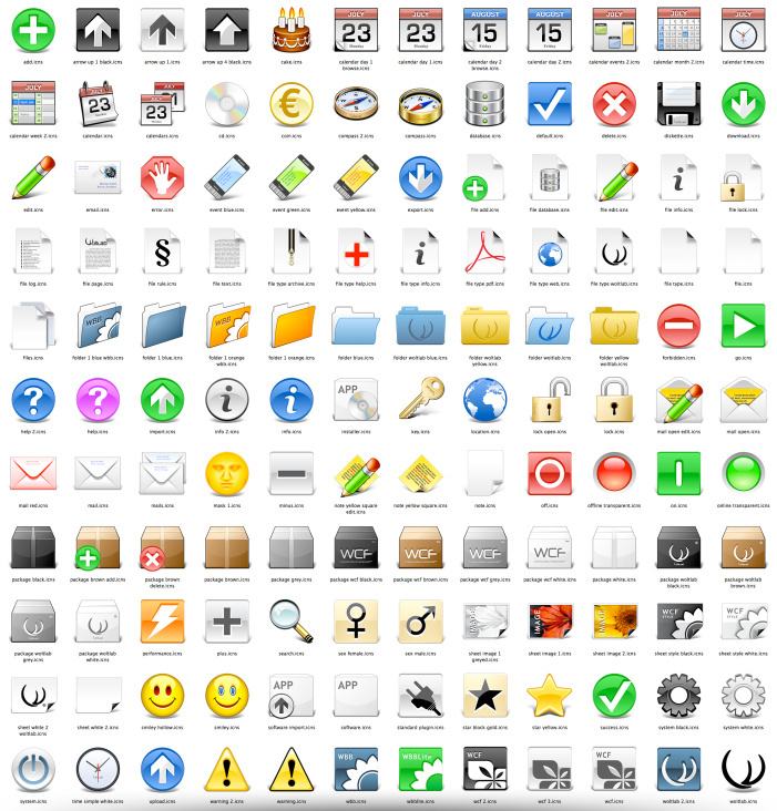 WoltLab® GmbH – Complete Pixel Iconset – 2007-2009