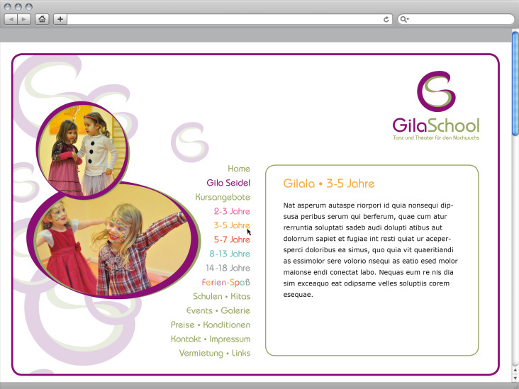 GilaSchool Website – Gilala 3-5 Jahre