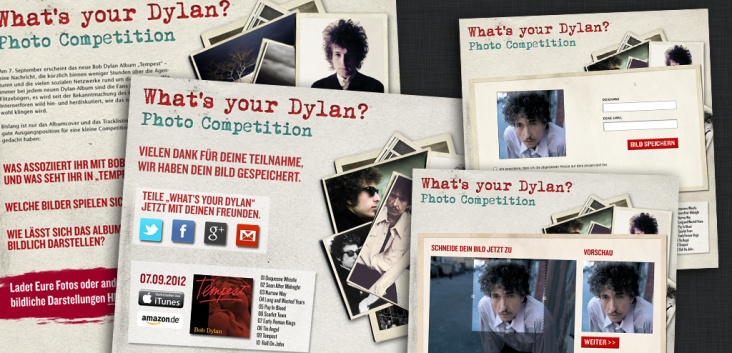 Microsite/Gewinnspiel Bob Dylan