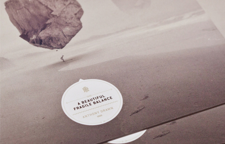 Anthony Drawn – A Beautiful Fragile Balance LP Cover – Detail