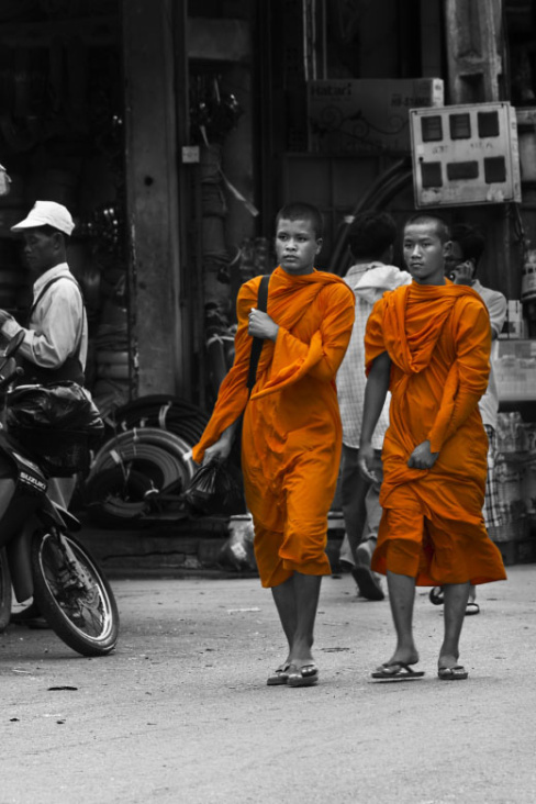 Buddhistische Mönche in Kambodscha
