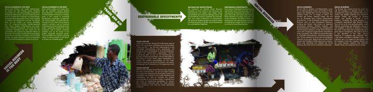 Baobab Social Business – Booklet aufgefaltet, Innenseite