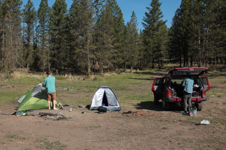 Camping somewhere close to the Highway