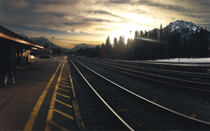 Banff, AB Traintrails
