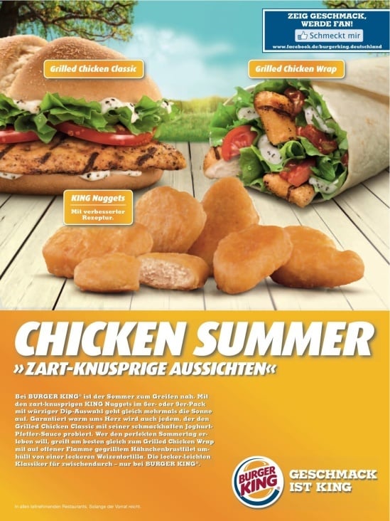 Burger King – Anzeige im KingMag