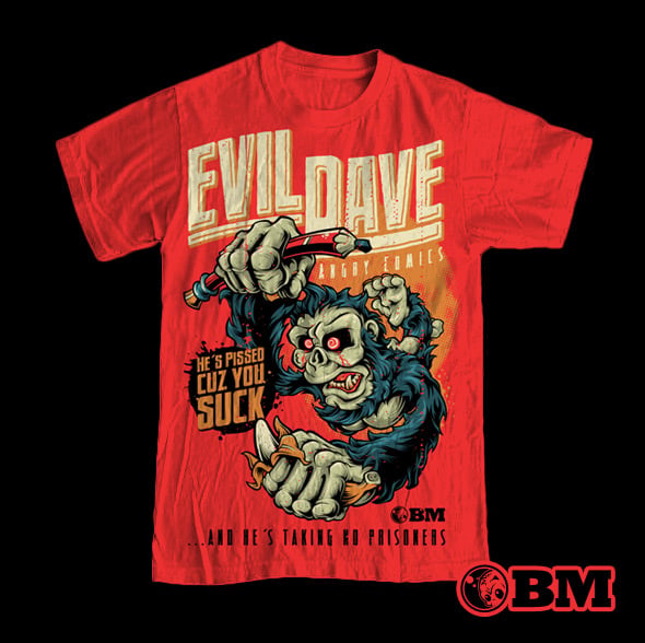 Evil Dave :: Apparel Design (Mockup)