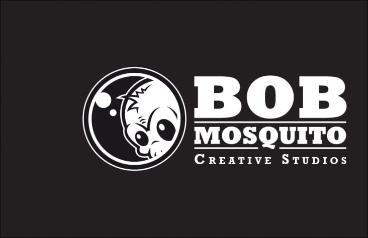 Visitenkarte Front für BOB MOSQUITO – CREATIVE STUDIOS