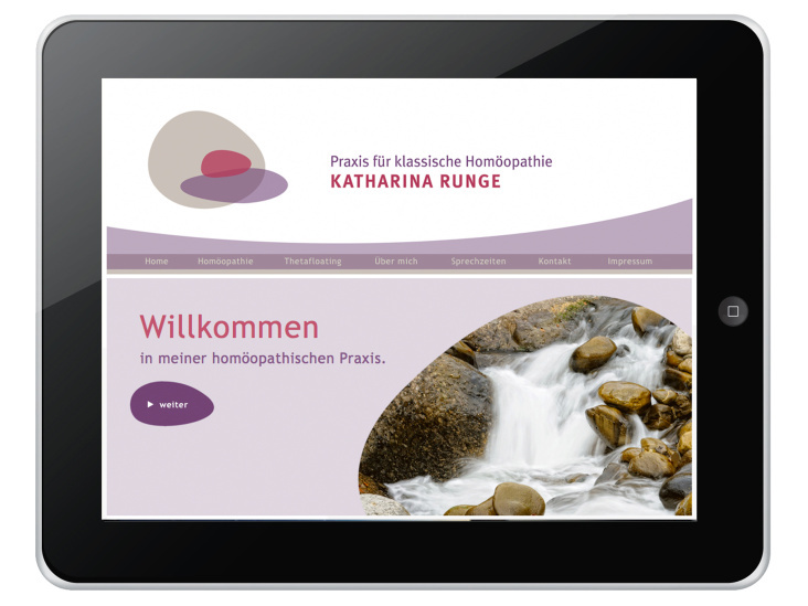 Praxis für klassische Homöopathie – K. Runge | Corporate Design | Website