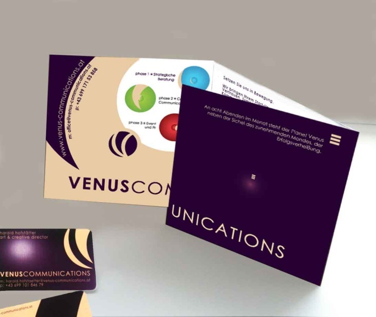 Visitenkarten, Special Edition Folder für VenusCommunications