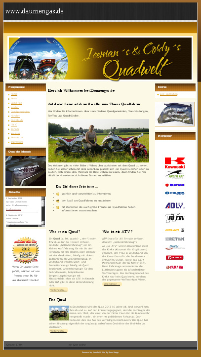 Webseite daumengas.de