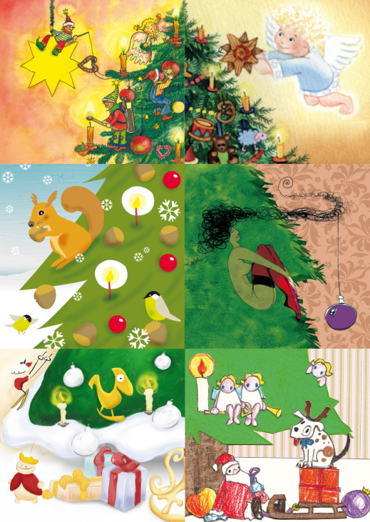 Weihnachtskarte „Illustratorenberatung Karin Gruß”