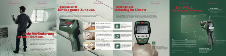 Bosch – Produktbroschüre des neuen Multimessgeräts PTD1