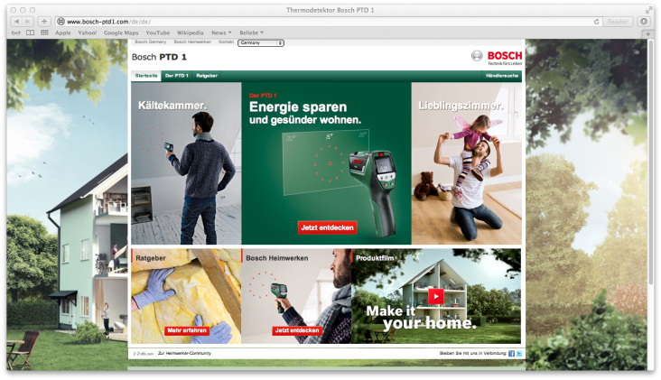 Bosch – Offizielle Website des neuen Multimessgeräts PTD1