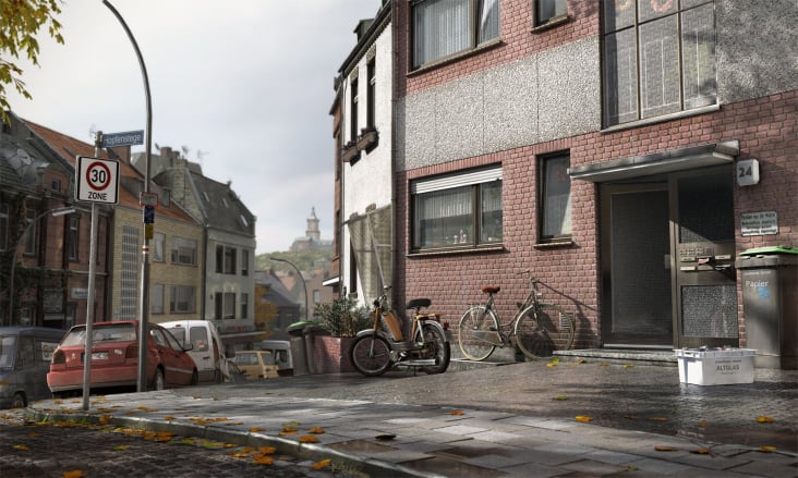 Hopfenstege, freies Artwork, Full-CGI