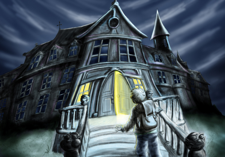 Haunted Mansion – ConceptArt für ein Videospiel