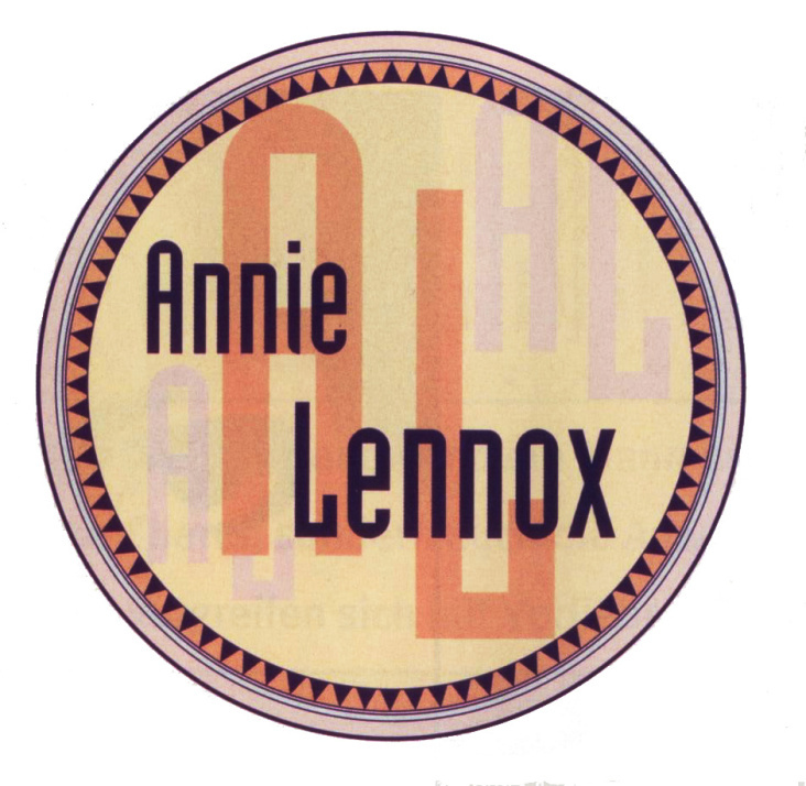 Typografische Umsetzung „Annie Lennox“