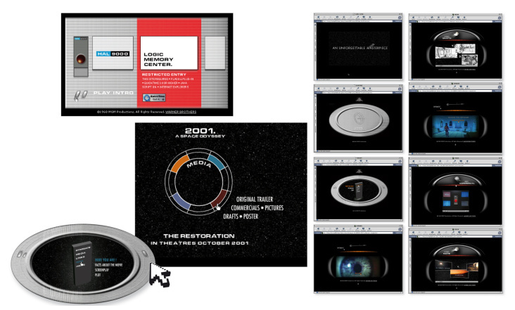 Diplom 2001: Website für das Rerelease von 2001: Odyssee im Weltraum