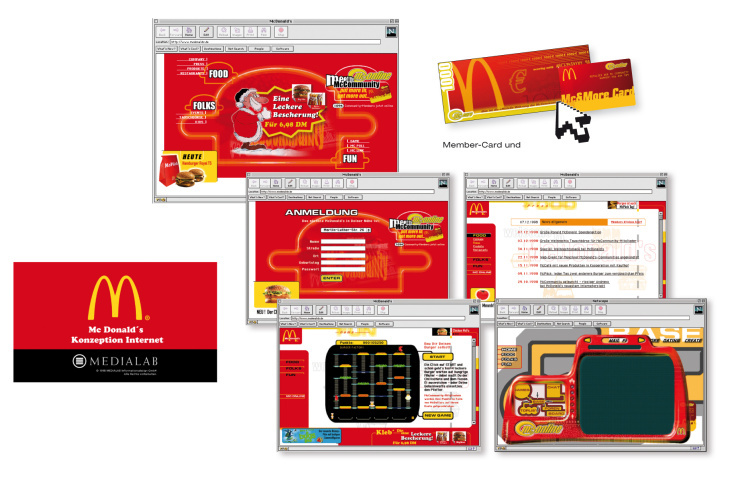 Screendesign Mc Donalds Pitch: Medialab