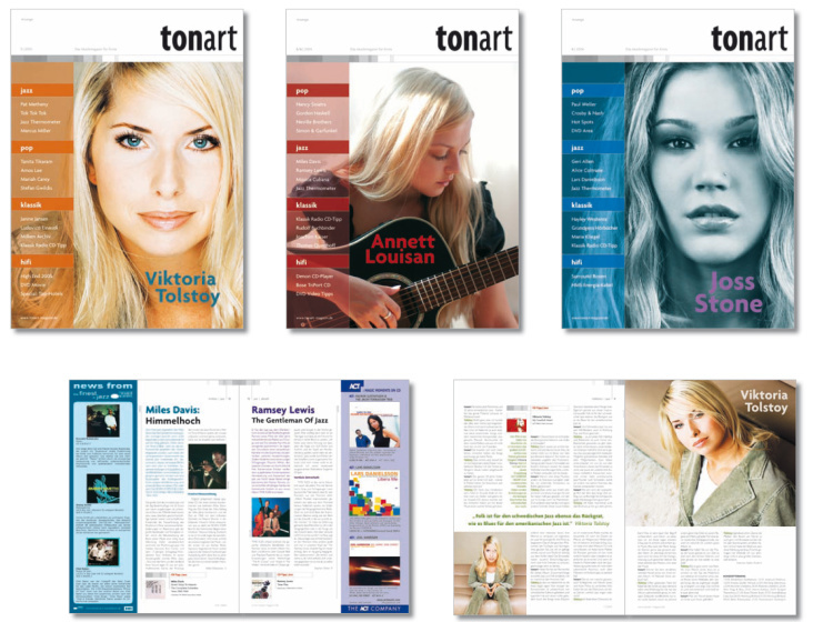 Art Direction / Produktion Tonart-Magazin