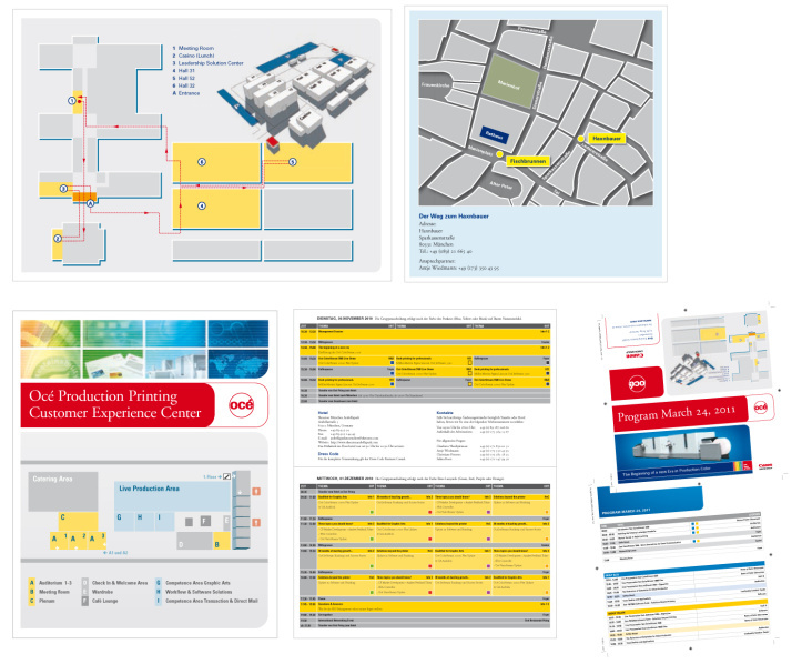 Corporate Design: Oce Printing Systems / Canon in verschiedenen Varianten