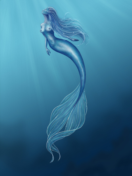 Mermaid digital painting