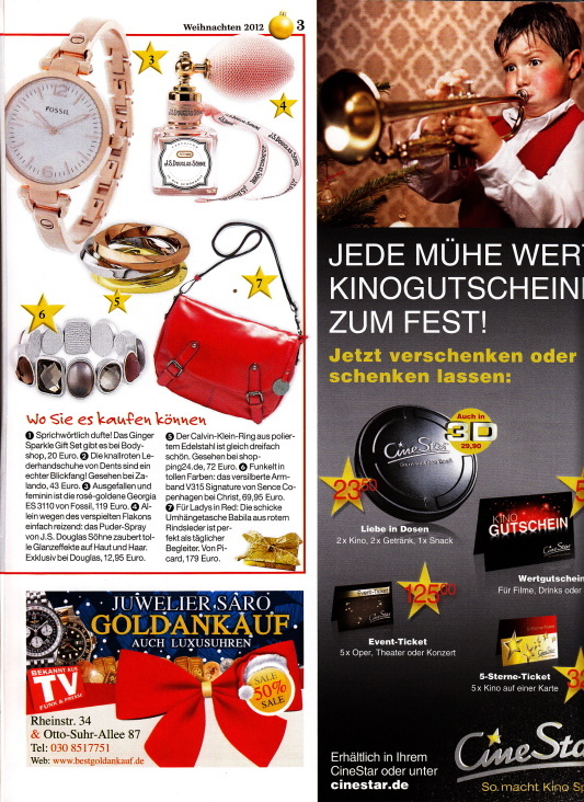 B.Z. Weihnachts-Magazin 2012