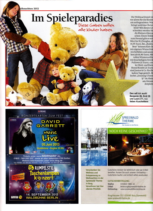 B.Z. Weihnachts-Magazin 2012