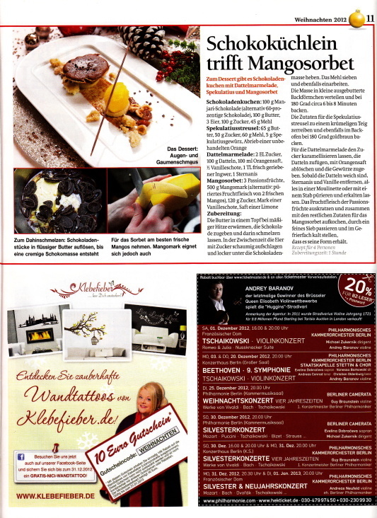 B.Z. Weihnachts-Magazin 2012