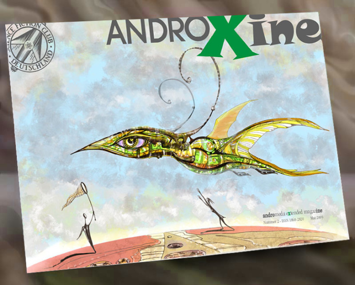 Titelbild für „Androxine“ (Andromeda extended Magazine) Mai 2009, ISSN 1868-2820