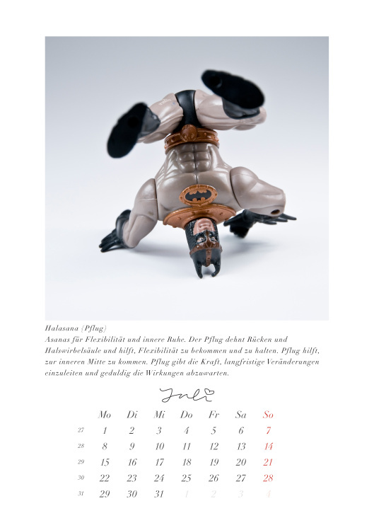 ♥ Yoga For Superheros ♥ Batman Kalender 2013