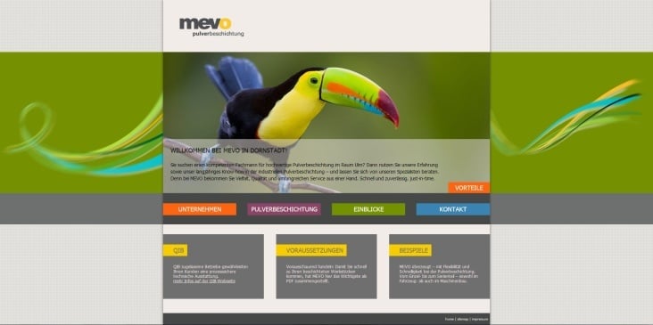 online: Startseite mevo GmbH